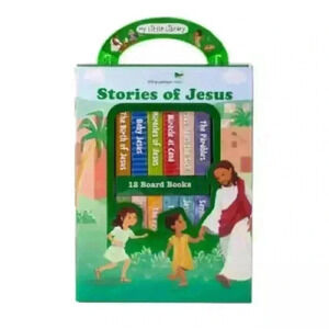 My Little Library  Stories of Jesus 12 Board Books by Little Grasshopper Books